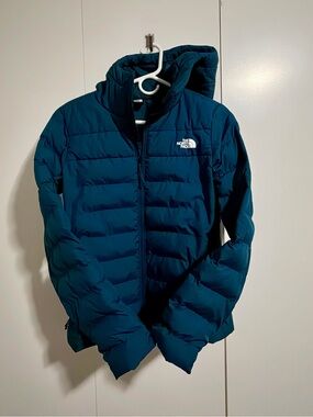The North Face Women's Aconcagua Hooded Jacket - Teal-Medium Size
